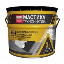 Мастика гидроизоляционная ТЕХНОНИКОЛЬ №24 (МГТН), ведро 20 кг