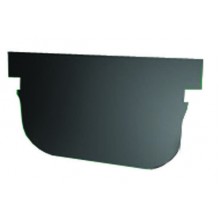 Заглушка торцевая S'park 2 для лотка водоотводного пластикового на торец с пазами 6821/2