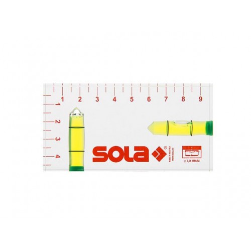 Уровень 95мм 2 глазка акриловый R102 (SOLA) (01616142)